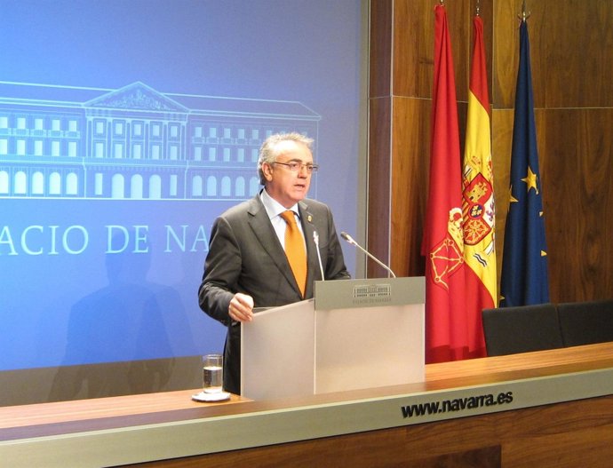 El Presidente Del Gobierno De Navarra, Miguel Sanz.