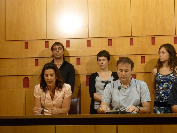 Los Concejales De Bildu En El Ayuntamiento De Vitoria.