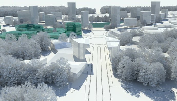 Recreación De La Futura Ciudad De La Seguridad.