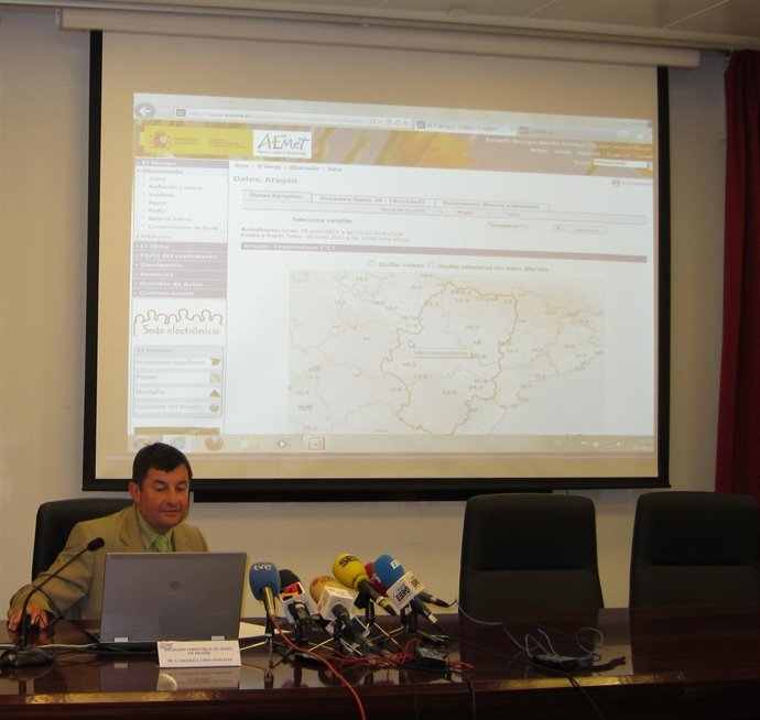 El Delegado Territorial De AEMET En Aragón Presenta Los Cambios En La Web 