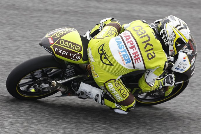 El Piloto Del Bankia Aspar Team, Héctor Faubel, (Aprilia)