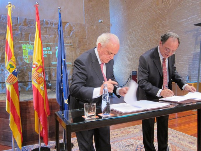 Presidentes De Cámara De Cuentas Y Tribunal De Cuentas Firman El Acuerdo