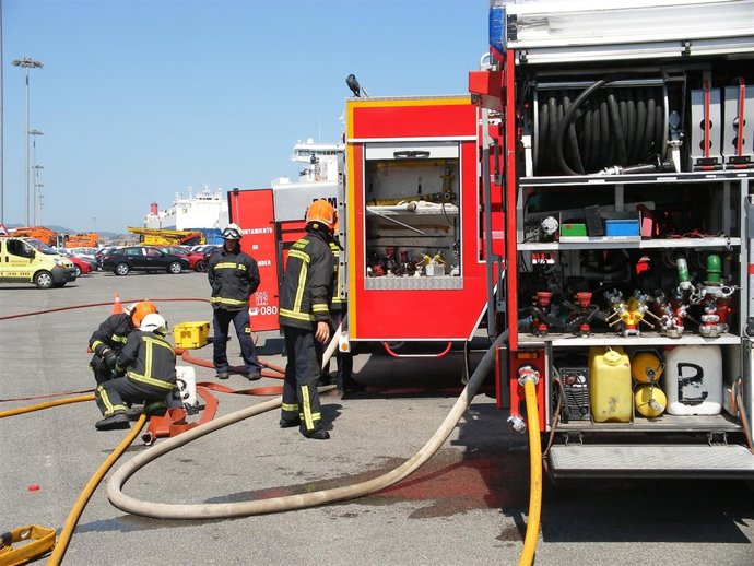 Simulacro En El Puerto De Santander