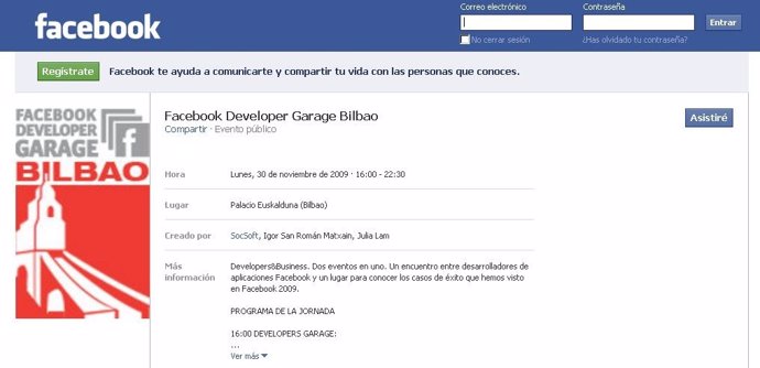 Facebook Developer Garage Bilbao 