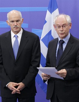 Papandreu (Grecia) Y Van Rompuy (Unión Europea)
