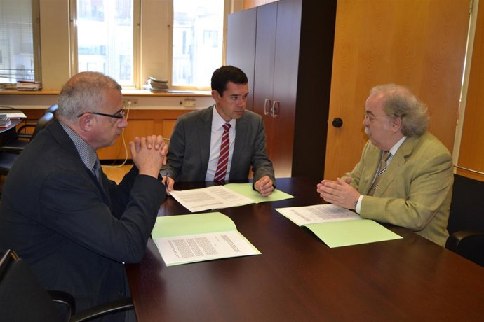 J.M.Monfort, D.Vila Y J.Miranda En La Conselleria De Agricultura