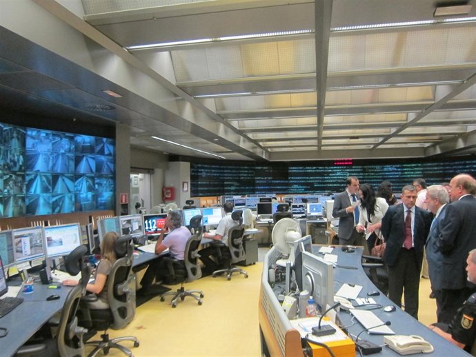 Beteta, En La Visita Al Puesto De Mando De Metro