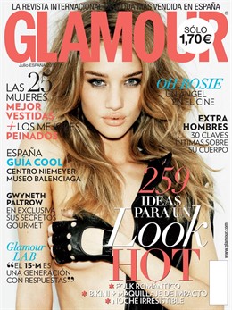 Portada De Glamour De Rosie Huntington-Whiteley