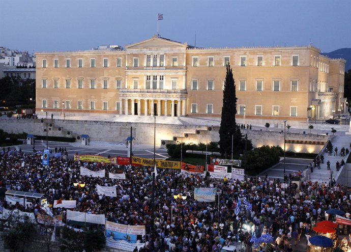 Manifestación Contra Las Medidas De Austeridad Del Gobierno Griego