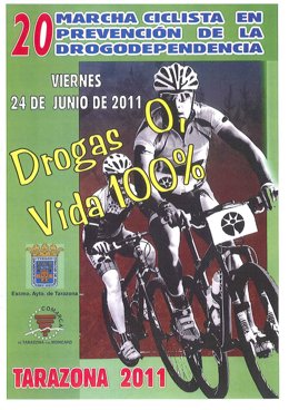 Cartel De La Marcha Ciclista Contra Las Drogas En Tarazona