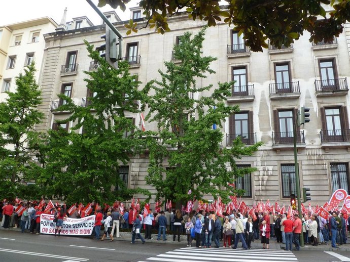 Concentración UGT Y CC.OO.