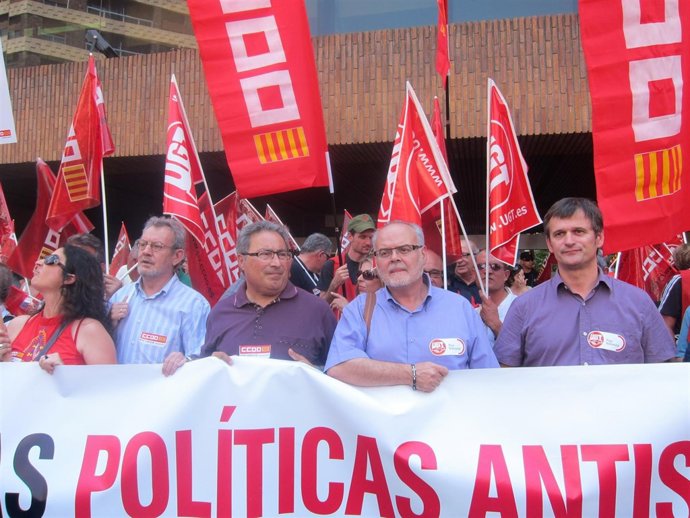 Paco Molina (CCOO PV) Y Conrado Hernández (UGT-PV)