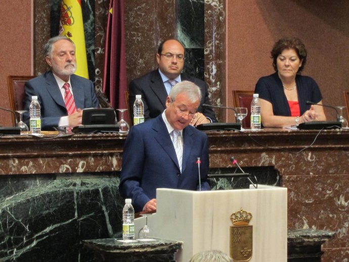 Ramón Luis Valcárcel en su discurso de investidura