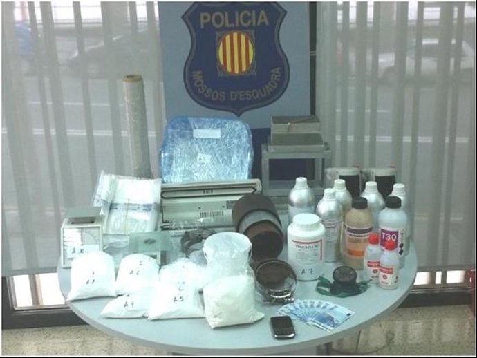 Droga Intervenida Al Desmantelar Un Laboratorio