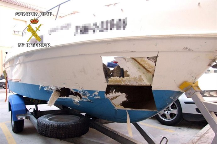 Embarcación Donde La Guardia Civil Encontró La Droga