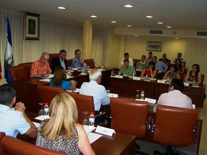 Imagen De La Primera Sesión Plenaria Celebrada En El Ayuntamiento De Águilas