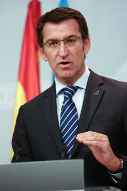 alberto nunez feijoo informa en rolda de prensa dos asuntos abordados na reunion