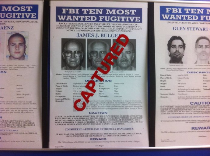 El FBI Detiene A James Whitey Bulger, Uno De Los Diez Fugitivos Más Buscados