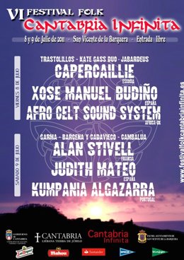 Cartel Del Festival De Folk Cantabria Infinita 2011