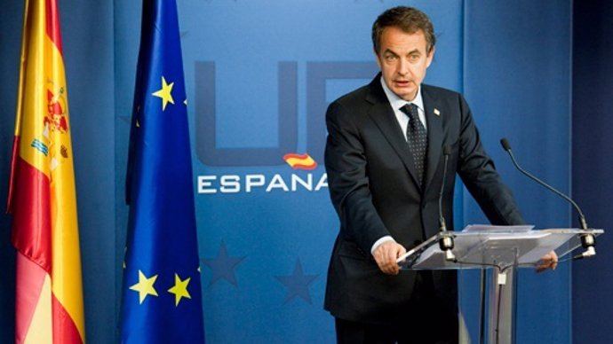 Zapatero En Rueda De Prensa En Bruselas