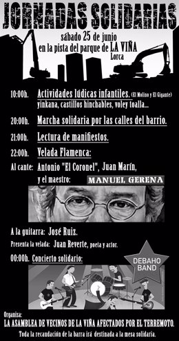 CARTEL Jornada Solidaria Con Lorca