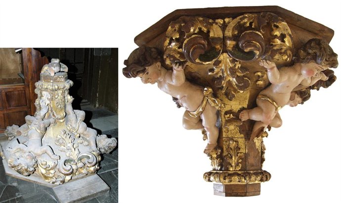 Pinjante De La Iglesia De San Esteban Recuperado Por La Luz De Las Imágenes.