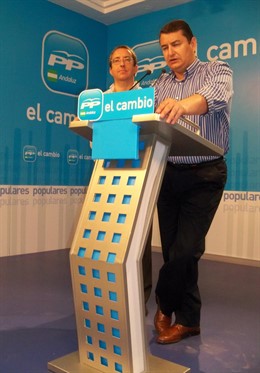 El Secretario General Del PP-A, Antonio Sanz, En La Sede Regional