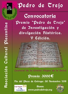 Cartel Del V Premio 'Pedro De Trejo' De Ivestigación