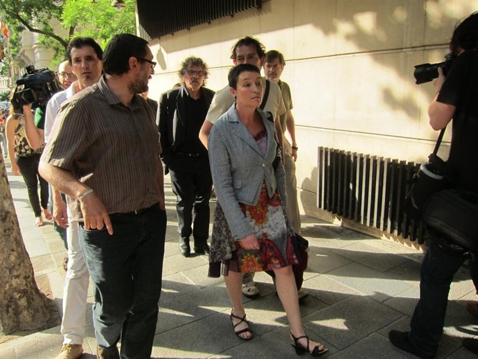Abogada Otegi Llegando Audiencia Nacional 