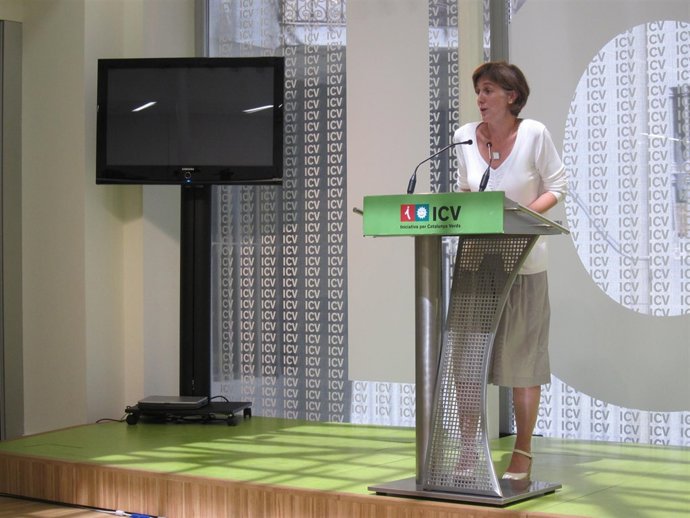 La Portavoz De ICV-Euia En El Parlament, Dolors Camats