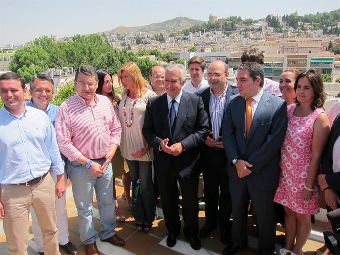 Javier Arenas Con Diputados Provinciales Del PP