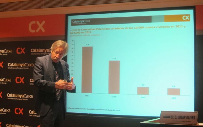 Catedrático De La UAB, Josep Oliver, En Presentación Estudio De Caixacatalunya