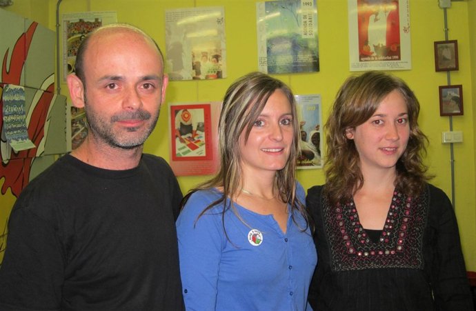 Salva Lacruz, Àngela Muñoz Y Marina Albiol Presentación Flotilla En Valencia