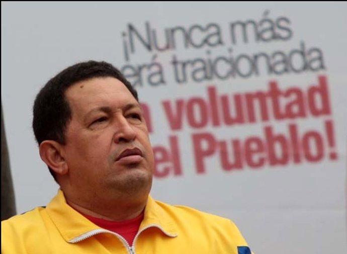 El Presidente Venezolano, Hugo Chávez.