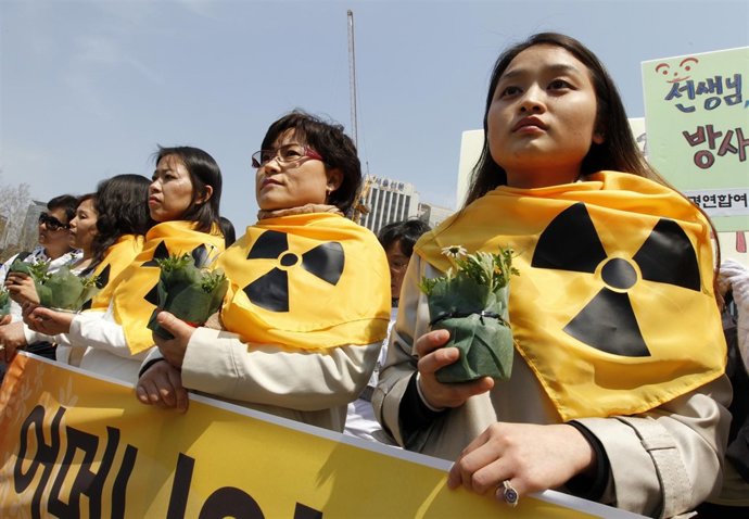 Protesta Contra La Energía Nuclear En Corea Del Sur