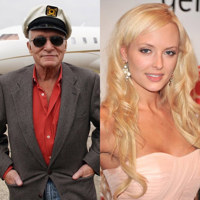 Montaje Hugh Hefner Y Shera Bechard