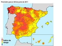 Riesgo alto de incendios en el centro y sureste de la región por las temperaturas extremas