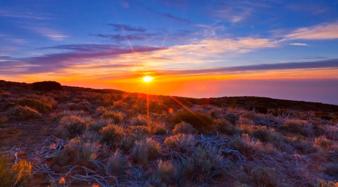 Cielo Desde El Parque Nacional Del Teide