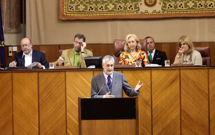 José Antonio Griñán, Ante El Pleno Del Parlamento
