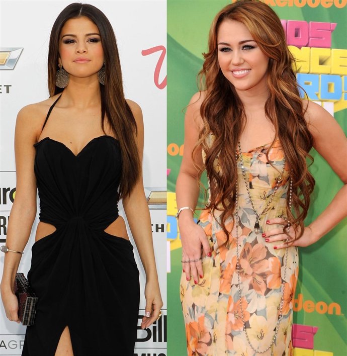 Montaje Selena Gomez Y Miley Cyrus