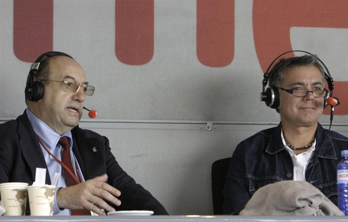 Santander, 3 de julio 2009, el presentador del programa de rne JUAN RAMÓN LUCAS 