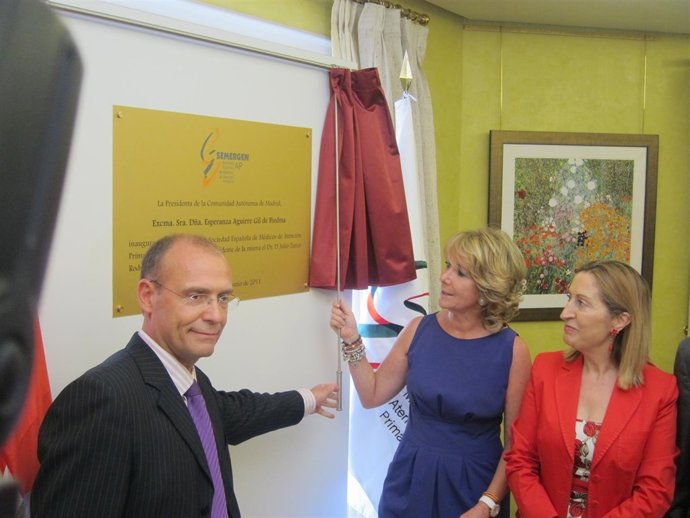 Esperanza Aguirre En La Inauguración De La Nueva Sede De Semergen