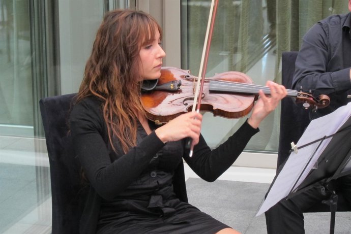 Una Mujer Tocando El Violín