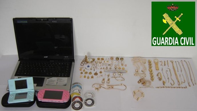 Efectos Recuperados En La Operación De La Guardia Civil