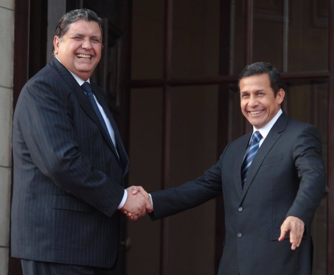 Alan García Con Ollanta Humala.