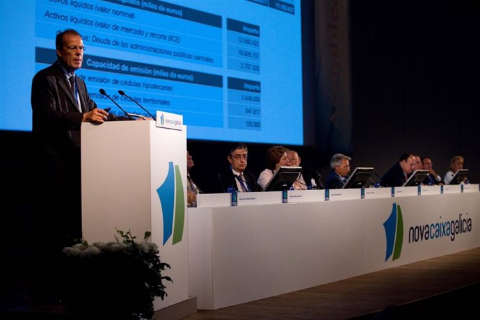 Imaxes Da Asemblea De Novacaixagalicia Que Tivo Lugar Hoxe Na Coruña.