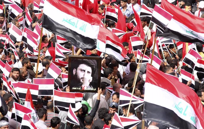 Manifestación De Partidarios Del Clérigo Moqtada Al Sadr En Irak