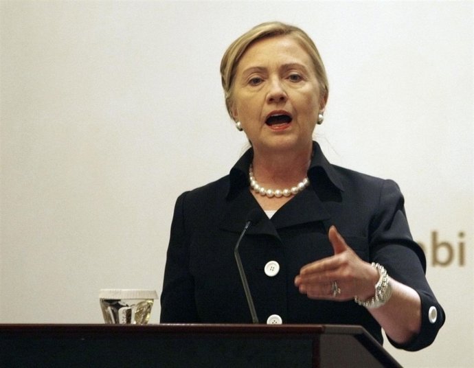 La Secretaria De Estado De EEUU Hillary Clinton 