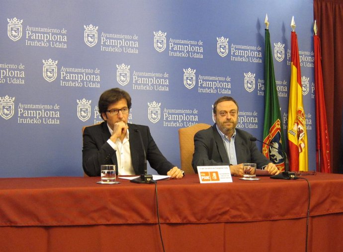 Los Concejales Del PSN En Pamplona Juan Moscoso Y Jorge Mori.