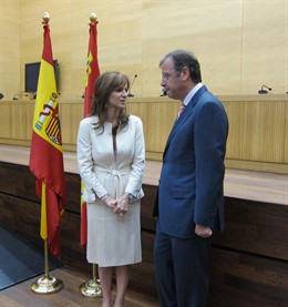 Los Consejeros De Agricultura Y Fomento, Silvia Clemente Y Antonio Silván